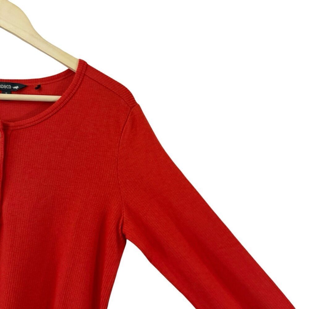 Toad & Co Small Ponderosa Long Sleeve Dress Organic Cotton Winterberry Womens - Picture 10 of 16
